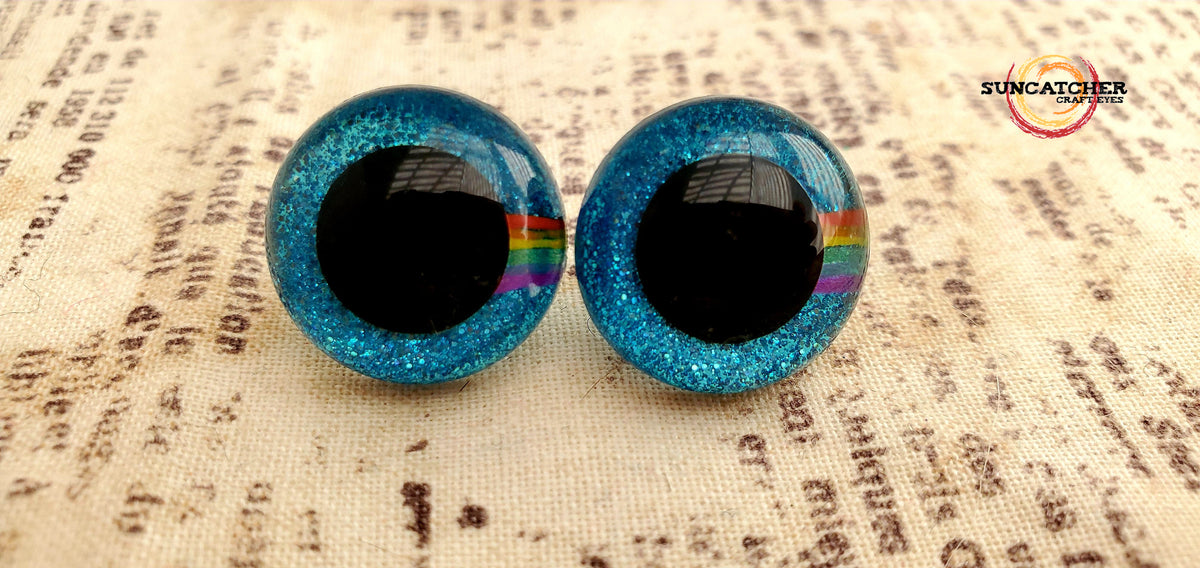 Double Glitter Craft Eye Rainbow Pack – Suncatcher Craft Eyes
