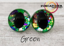 Neon Glitter Bomb Cat Eyes by the Pair