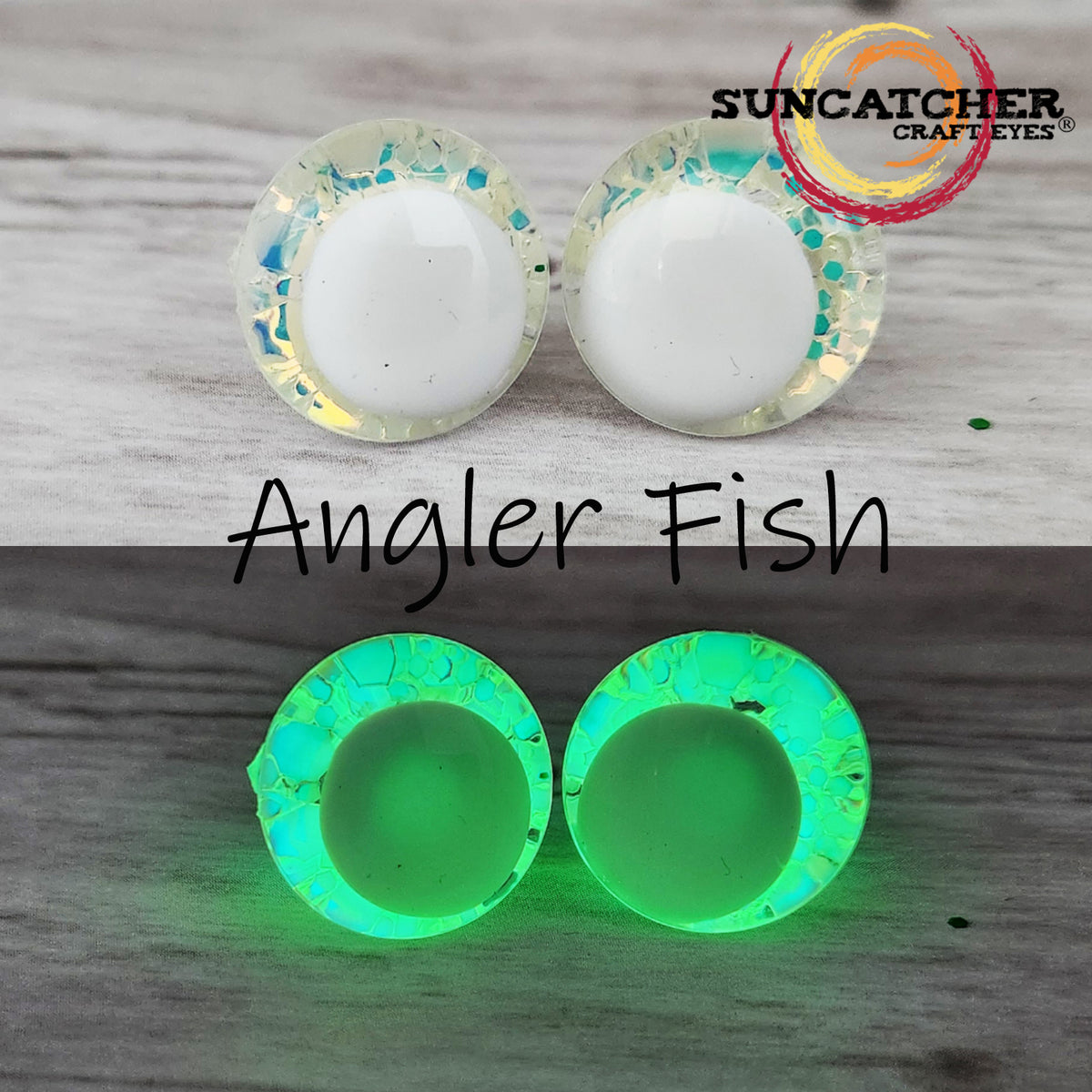 Playful Dead Biolume Glitter Craft Eyes by the Pair Suncatcher Craft Eyes