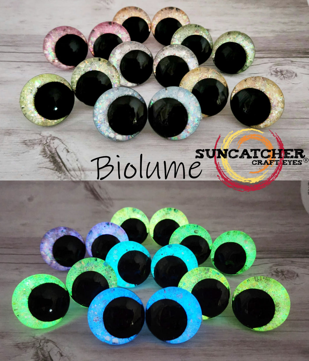 Playful Biolume Glitter Craft Eyes Combo Pack