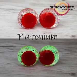 Playful Zombie Biolume Glitter Craft Eyes by the Pair