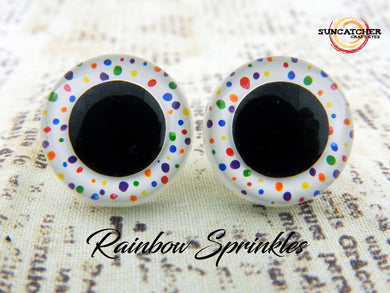 Rainbow Sprinkles Craft Eyes by the Pair