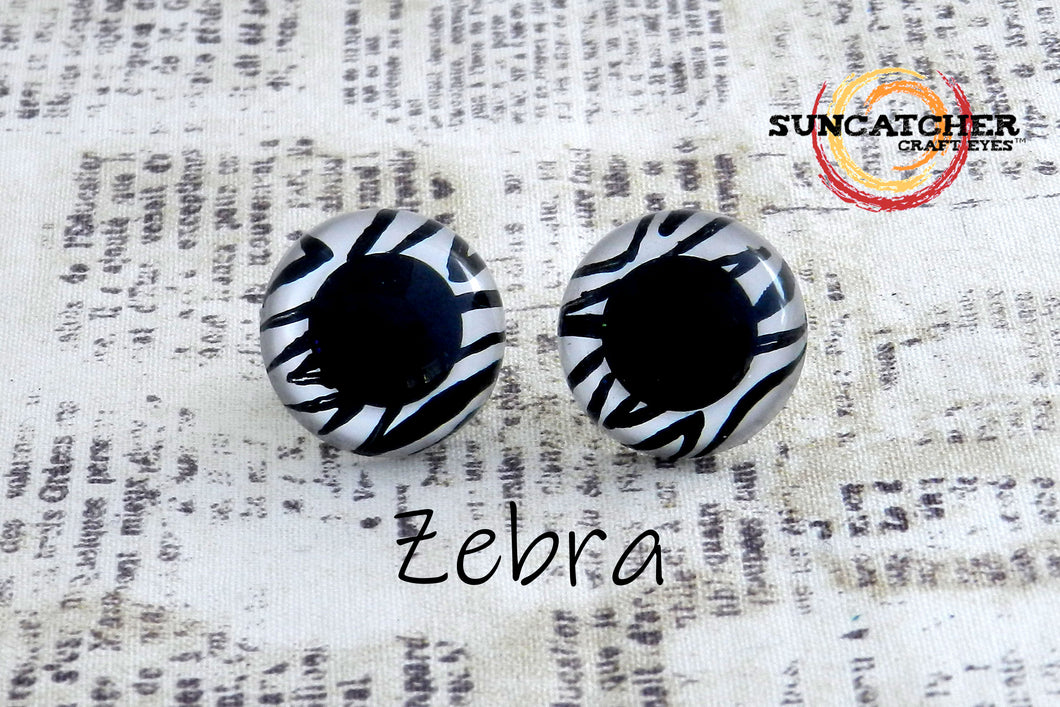 Zebra Craft Eyes by the Pair
