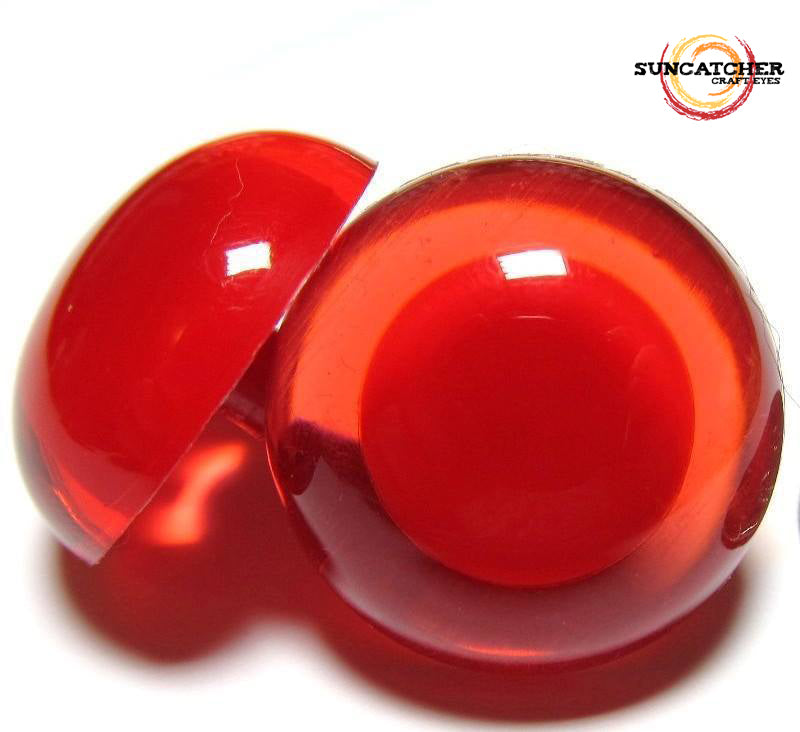Loren 14 mm 5 Pairs Amigurumi Safety Plastic Eyes, Red