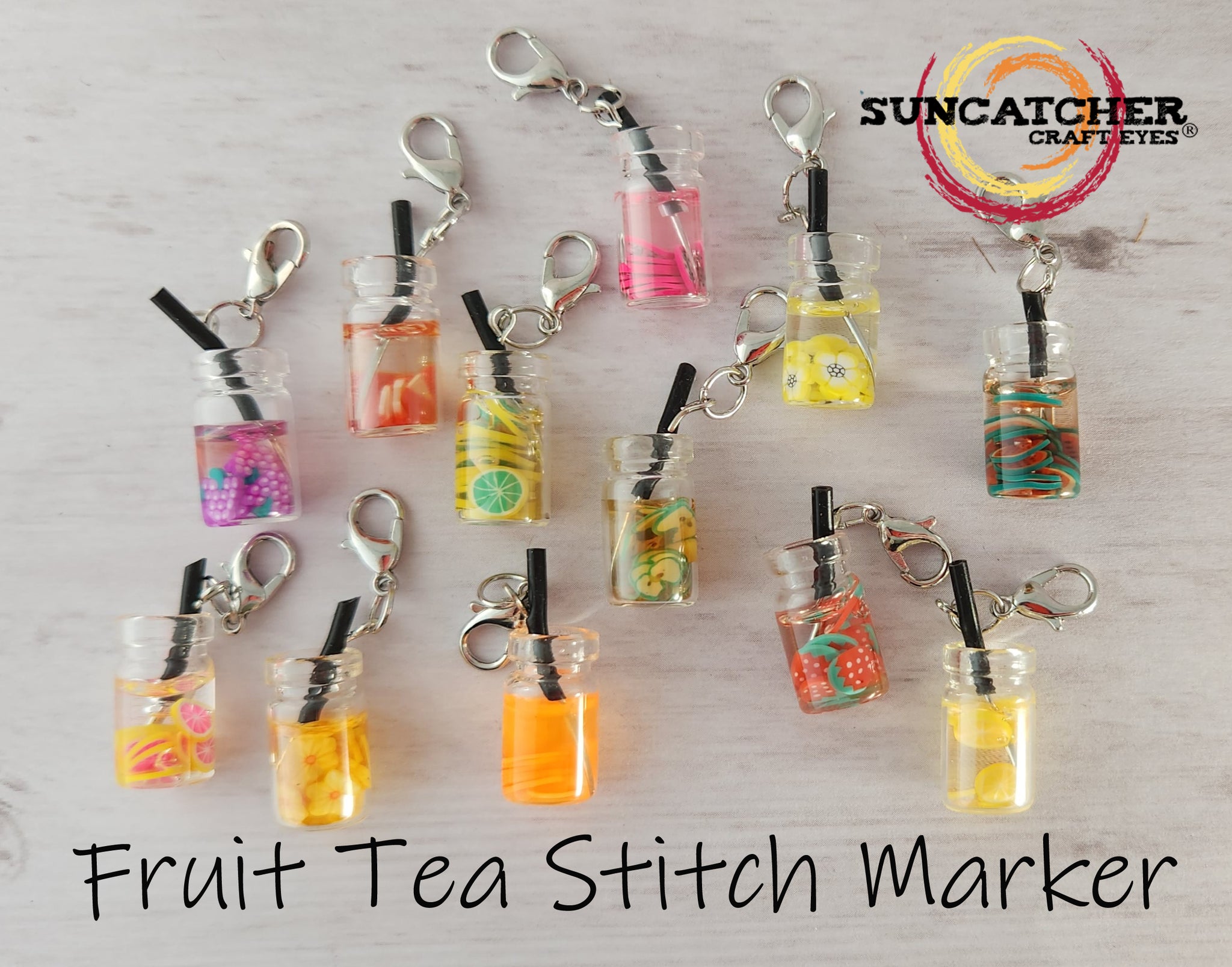 Fruit Tea Stitch Marker – Suncatcher Craft Eyes
